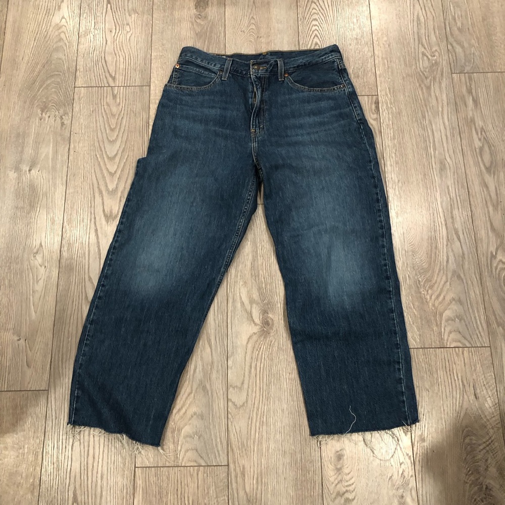 Levi’s cropped wide fit jeans